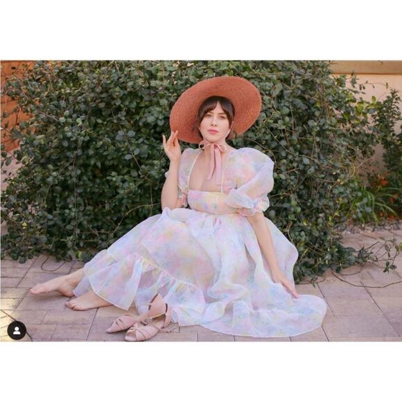 Selkie Sweetcorn Puff Pastel Ball Gown - Picture 9 of 16